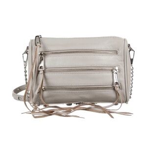 Rebecca Minkoff Mini 5 Zipper Zipper Crossbody Bag Gray